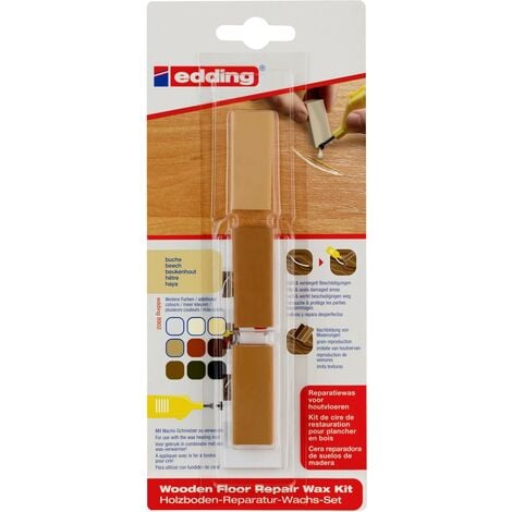 Edding 8902 4-8902-1-4608 Kit de cire de réparation parquet hêtre A382192