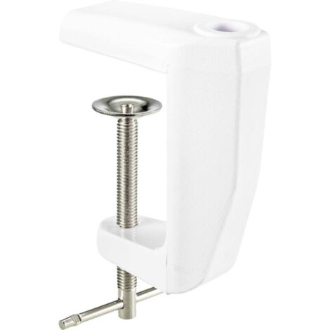 Toolcraft – Pince de table pour lampe d'agrandissement 12,4 mm – TO6839889 – Serrage réglable en hauteur – Installation flexible sur établi