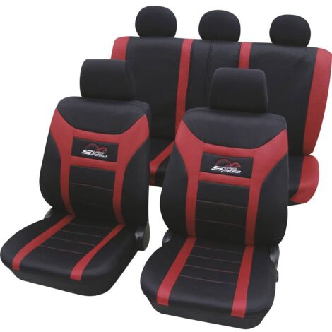 HP Autozubehör 22927 Housse de siège polyester rouge siège conducteur, siège passager, siège arrière (1/2)