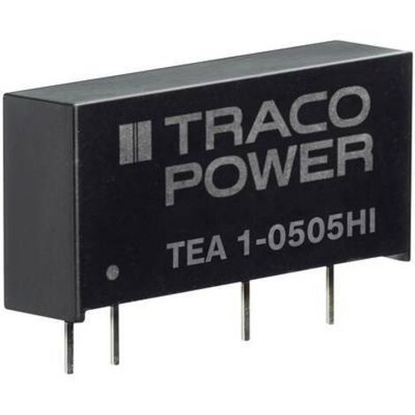 TracoPower TEA 1-0505HI Convertisseur CC/CC pour circuits imprimés 200 mA 1 W Nbr. de sorties: 1 x Contenu 1 pc(s) Y779702 (1/2)