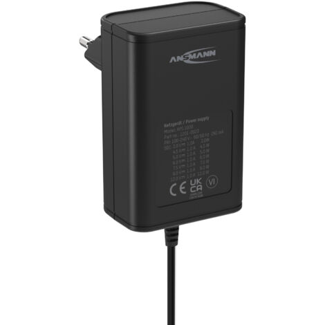Ansmann 1201-0023 Bloc d'alimentation réglable 12 V/DC, 9 V/DC, 7.5 V/DC, 6 V, 4.5 V/DC, 3 V 1000 mA (1/5)