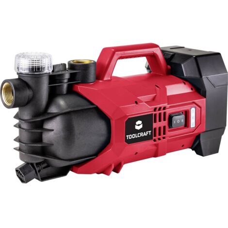 Toolcraft – Pompe de jardin sans fil 20 V – Débit max. 2800 l/h – Hauteur de refoulement 22 m – Autonomie 26 min – IPX4 (1/6)