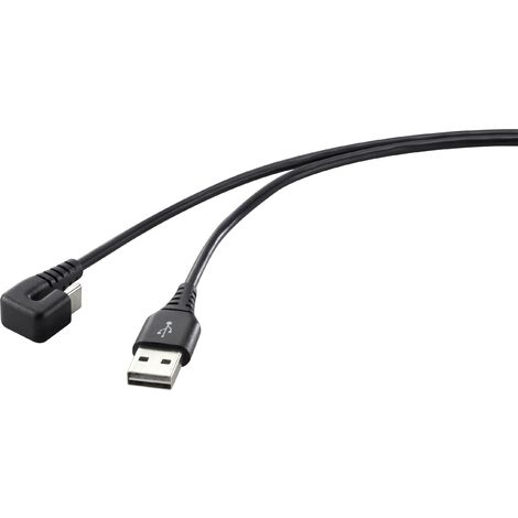 Renkforce Câble USB USB 2.0 USB-C® mâle, USB-A mâle 1.00 m noir RF-4609276 Y718262