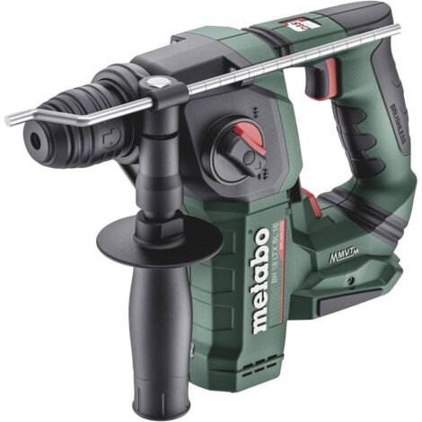 Metabo – Marteau perforateur sans fil 18V 600324850 – Moteur sans balais – Énergie de frappe 1,3J – Mandrin SDS-plus – Pour béton et maçonnerie