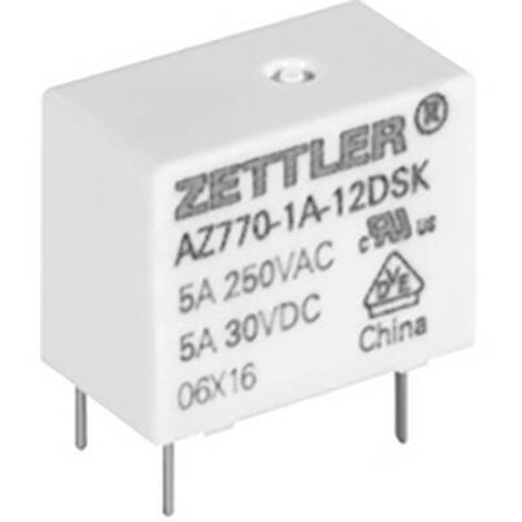 Zettler Electronics AZ770-1C-24DE Relais pour circuits imprimés 24 V/DC 5 A 1 inverseur (RT) 1 pc(s) Y746222 (1/2)