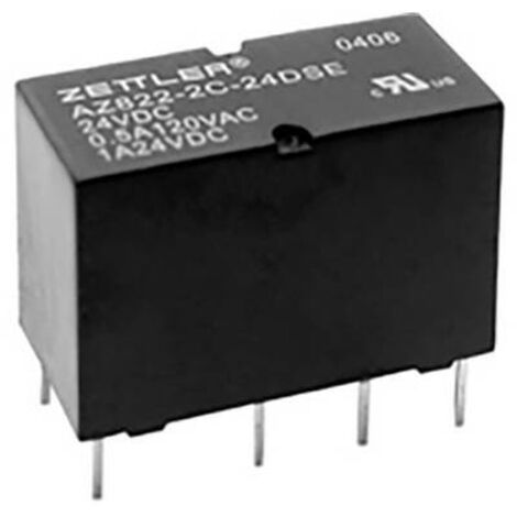 Zettler Electronics AZ822-2C-5DSE Relais pour circuits imprimés 5 V/DC 2 A 2 inverseurs (RT) 1 pc(s) Y740992 (1/2)