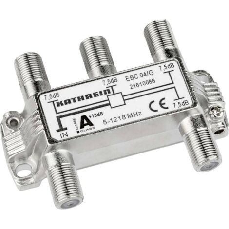 Kathrein EBC 04/G Répartiteur TV câble 4 voies 5 - 1218 MHz Y762822 (1/2)