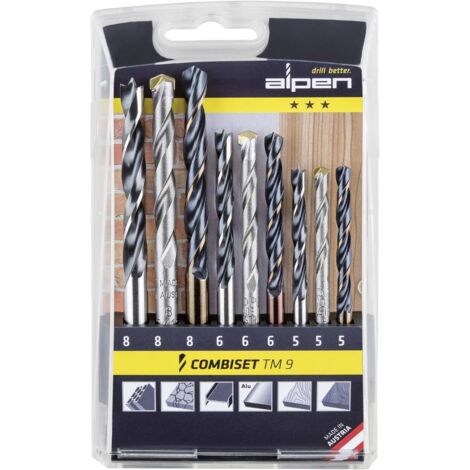 Foret Universel Professionnel ALPEN Multicut – Carbure De Tungstène – Ø6mm, Longueur 200mm – Pour Métal, Bois, Béton, Carrelage