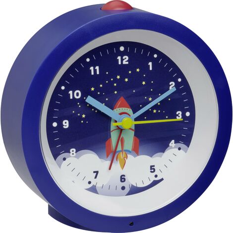 TFA Dostmann 60.1033.06 à quartz Réveil bleu mécanisme d'horloge silencieux Y278462