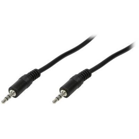 Câble de raccordement LogiLink CA1049 Jack audio 1.00 m noir (mat) Y254702 (1/2)