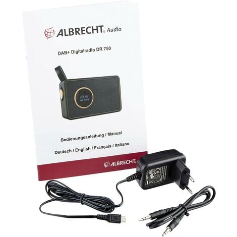 Albrecht DR 750 Radio de table DAB+, DAB, FM noir Y234542
