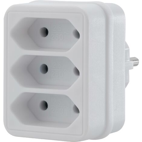 Sygonix SY-4673752 Bloc multiprise blanc Y286482 (1/5)