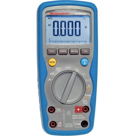 Multimetrix – Multimètre numérique étanche IP67 – CAT III 1000 V, CAT IV 600 V – Affichage 6000 points – Pour mesures électriques précises - Y183222 (1/3)
