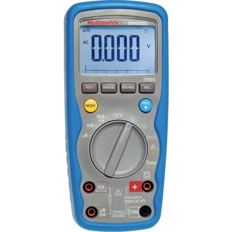Multimetrix DMM 230 Multimètre numérique étanche (IP67) CAT III 1000 V, CAT IV 600 V Affichage (nomb (1/4)