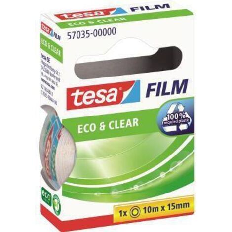 tesafilm Eco & Clear tesa 57035-00000-01 transparent (L x l) 10 m x 15 mm acrylate 1 pc(s) S58704 (1/5)
