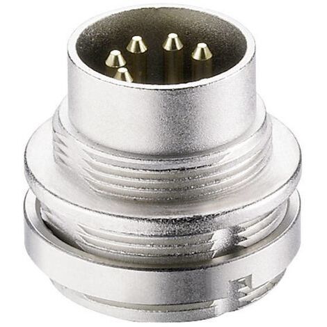 Connecteur rond DIN embase mâle verticale Lumberg 0314 03 Nombre de pôles: 3 argent 1 pc(s) D22781 (1/3)
