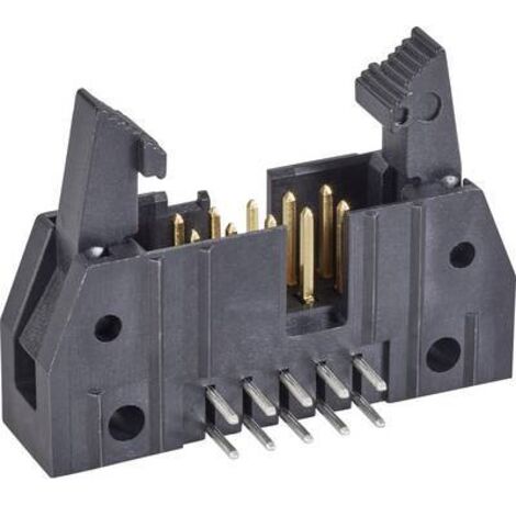TE Connectivity 5499913-1 Embase mâle avec levier d'éjection court Pas: 2.54 mm Nbr total de pôles: 10 Nbr de rangées: 2 1 pc(s) W899961 (1/2)