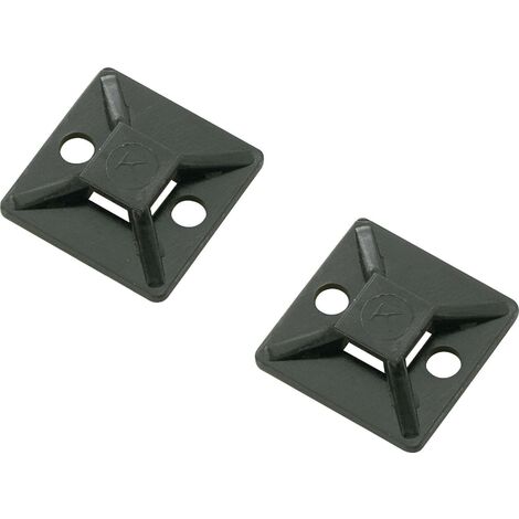 Embase de fixation Plage de Ø du faisceau: 16.20 mm (max) TRU COMPONENTS TC-HCR3838203 1593051 noir 1 pc(s) S027391