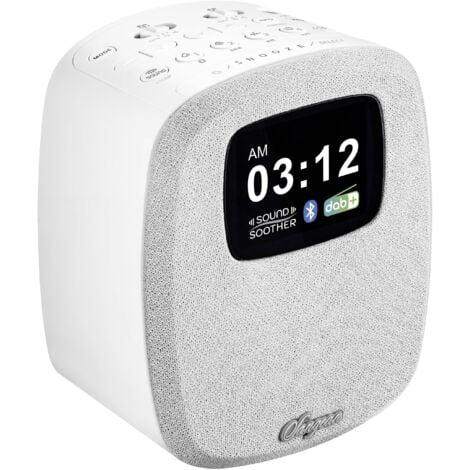 Sangean DCR-83 Radio de table DAB+, FM AUX, Bluetooth, USB fonction de charge de la batterie, fonction réveil blanc Y313022