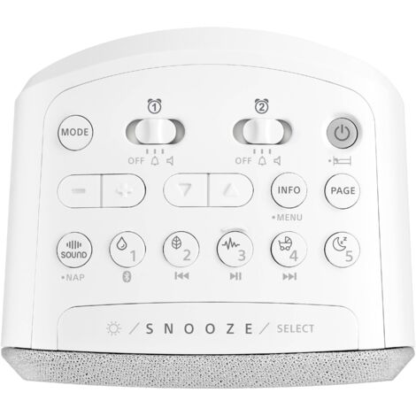 Sangean DCR-83 Radio de table DAB+, FM AUX, Bluetooth, USB fonction de charge de la batterie, fonction réveil blanc Y313022