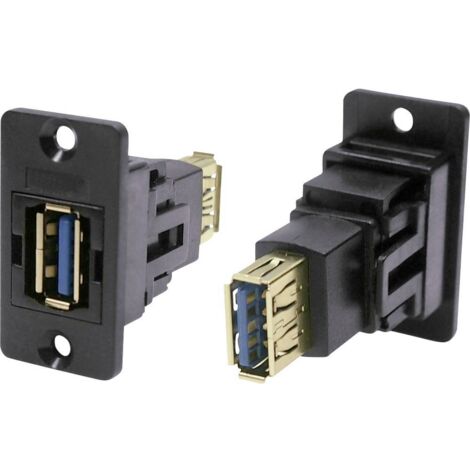 Adaptateur/prolongateur, embase femelle Port USB type A - port USB type A CP30605N Cliff Contenu: 1 pc(s) Y316532 (1/2)