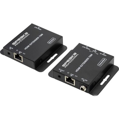 Prolongateur HDMI SpeaKa Professional SP-HDE-200 HDMI™ câble réseau RJ45 70 m Y387002 (1/6)