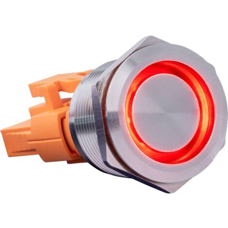 Joy-it BUTTON22A-L-GR BUTTON22A-L-GR Bouton-poussoir 250 V 3 A 1 x On/(Off) à accrochage vert (Ø x H) 25 mm x 35 mm IK10, IP67 1 pc(s) Y389812 (1/3)