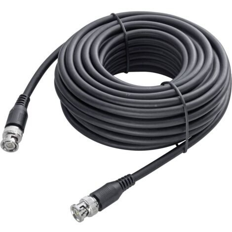 Câble vidéo Sygonix SY-4714552 [1x BNC mâle - 1x BNC mâle] 10.00 m noir Y345482 (1/3)