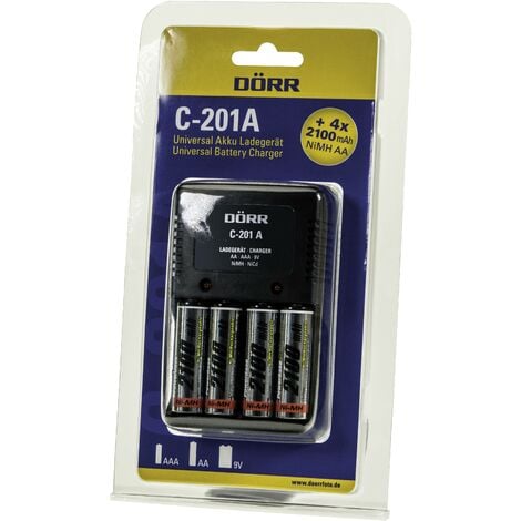 CHARGEUR DE PILES RONDES AAA, AA, LR14, LR20, 6LR61