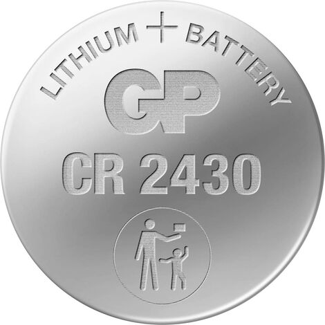 Piles bouton au lithium GP CR2430 3V 5 unités
