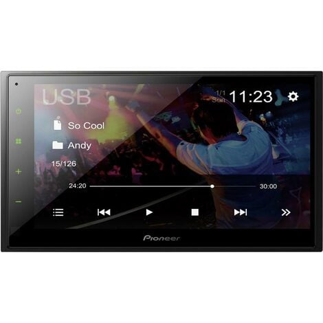 Pioneer DMH-A340DAB Autoradio 2 DIN port pour commande au volant, connexion possible à une caméra de recul, kit mains libres bluetooth, tuner DAB+ Y444102
