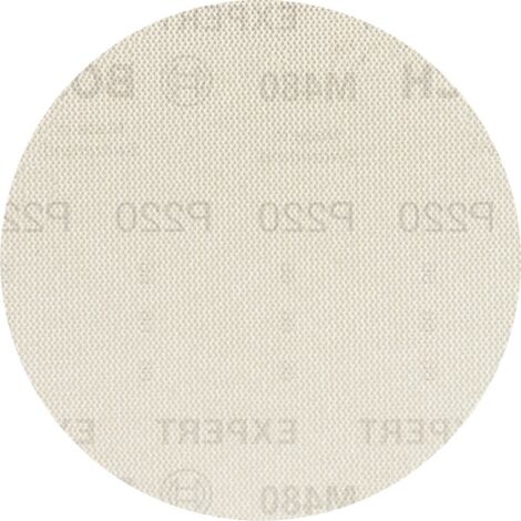 Bosch Accessories EXPERT M480 2608900694 Grille abrasive pour ponceuse excentrique non perforé Grain 220 (Ø) 150 mm 5 pc(s) Y631342