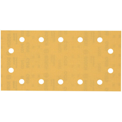 Bosch 10x Expert C470 Papier abrasif à 14 trous pour ponceuses vibrantes 115 x 230 mm G 400 - 2608900866