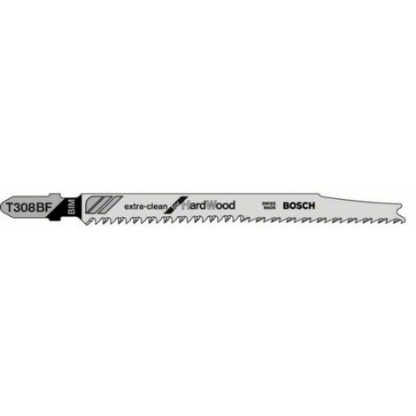 Lame de scie sauteuse Expert T 308 BF Pack a 5 Unités Bosch