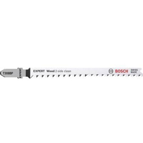 BOSCH EXPERT 5 Lames scie sauteuse HCS precision Bois 117mm T308BP - 2608900558