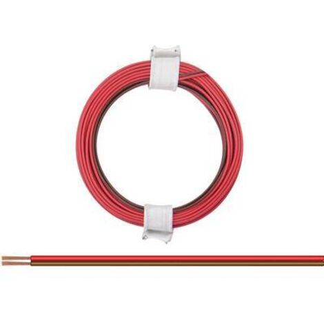 Donau Elektronik 114-08 Fil de câblage 2 x 0.08 mm² rouge-marron 5 m W181722 (1/2)
