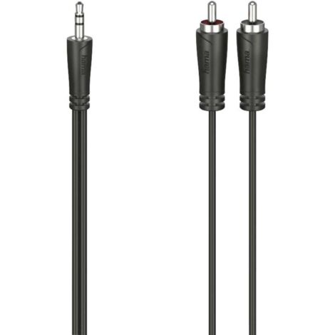 Câble de raccordement Hama 00205110 Jack / Cinch-RCA audio [2x Cinch-RCA mâle - 1x Jack mâle 3.5 mm] (1/3)