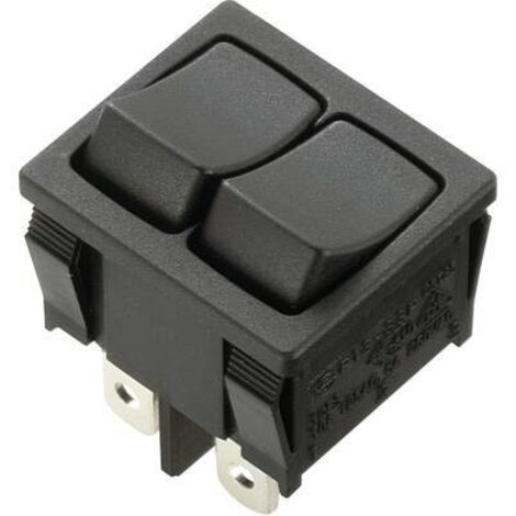 TRU COMPONENTS 1588077 Interrupteur à bascule TC-R13-33PAA-02 250 V/AC 6 A 2 x Off/On à accrochage 1 pc(s) S667441 (1/2)
