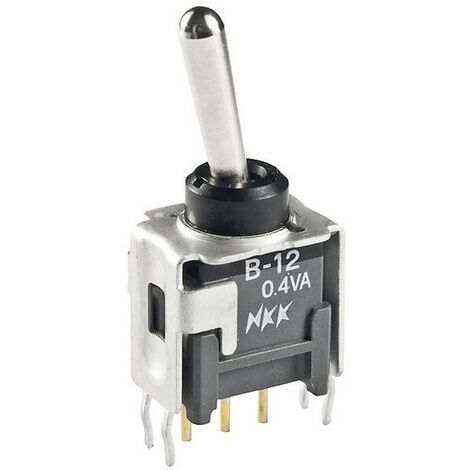 Interrupteur à levier 1 x On/Off/On NKK Switches B13AB 28 V/DC 0.1 A permanent/0/permanent 1 pc(s) D70808 (1/2)
