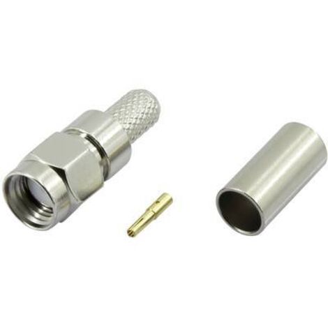 Connecteur SMA inversé mâle droit 50 Ω Tru Components SMA-JC-RG174-1 1 pcs. S815011