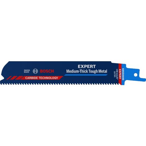 Lame scie sabre carbure précision Expert métal S955HHM 150 mm BOSCH - 2608900373
