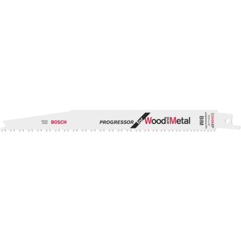 Bosch 2x lame de scie sabre S 3456 XF Progressor for Wood and Metal - 2608654405