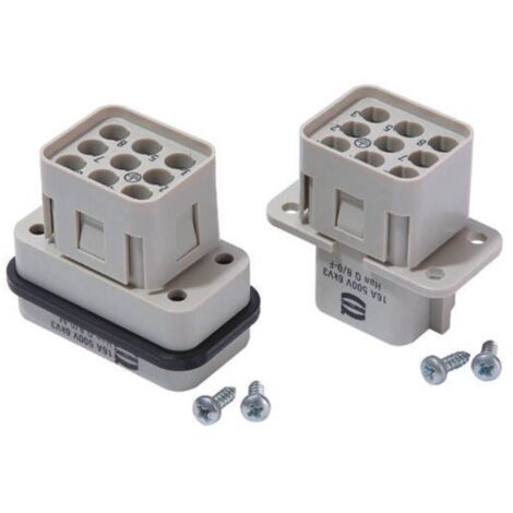 HARTING 09120083101 Insert femelle Han® Q 8 + PE à sertir 1 pc(s) D15458 (1/3)