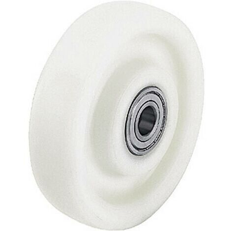 Roue polyamide charge lourde 300 kg – Diamètre 75 mm – Largeur 32 mm – Roulement à bille pour sols lisses – Blickle - C60013