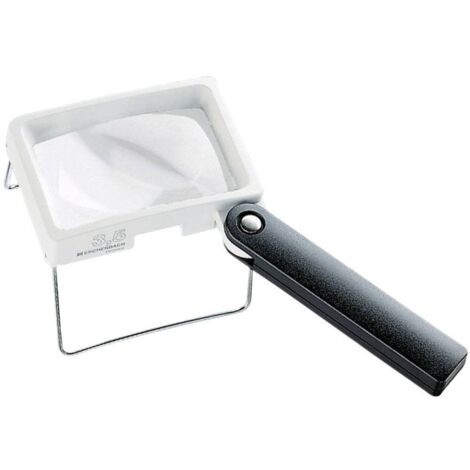 Eschenbach 2034 Loupe à main Grossissement: 3.5 x Lentille: (L x l) 75 mm x 50 mm blanc, noir (1/2)
