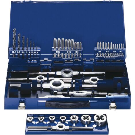 Assortiment de tarauds M3 - M12 Eventus by Exact 10722 métrique M3, M4, M5, M6, M8, M10, M12 43 pièc (1/5)