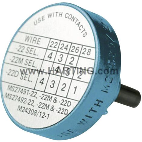 Positionneur HARTING 09990000531 bleu 1 pc(s) C78775 (1/2)