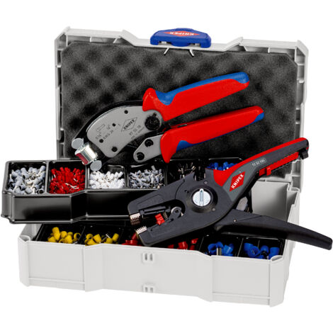 KNIPEX 97 90 14 Assortiment de sertissages pour embouts de câble 11 outils 265 mm