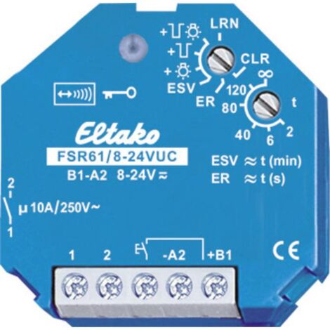 FSR61/8-24V UC Eltako sans fil Actionneur de commutation encastré Puissance de coupure (max.) 2000 W