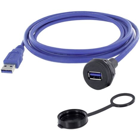 USB 3.0 type A embase femelle de chassis encitech 1310-1019-03 M22 1 pc(s) (1/3)